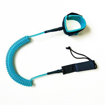 China coiled & Top Quality Multi Color SIP Paddleboard Leash Big Stretchable Stock for sale