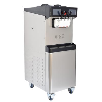 China Soft Ice Cream Machine-Commercial Supplying Floor Model Soft Serve Ice Cream Machine for sale