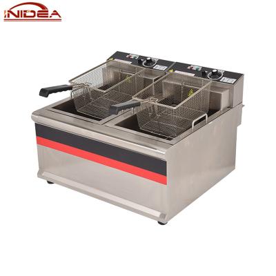 China food & Beverage Factory Manufacture Commercial Countertop Electric Deep Fryer For Fried Chicken for sale