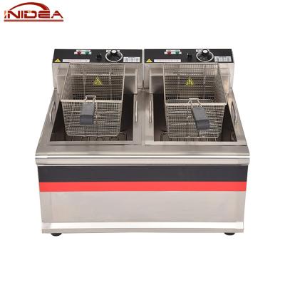 China food & Beverage Factory Countertop Stainless Steel Commercial Propane Deep Fryer for sale