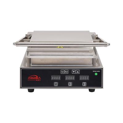 China Commercial Stainless Steel Hotel Electric Grill Griddle Double Sided Worktop Griddle for sale