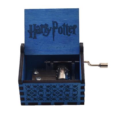 China Wholesale Fashional Harry Potter Hand Crank Wooden Music Box for sale