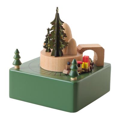 China Wholesale Eco-Freindly Wooden Toy Christmas Music Box For Friends for sale