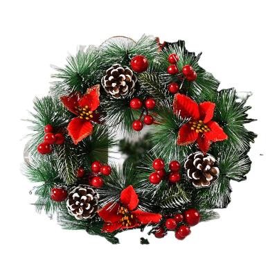 China Creative and Exquisite Chirstmas Decor Furnishing 2021 Artificial Christmas Wreath Decorations for sale