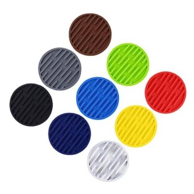 China Viable CR Thicken Table Pad Cup Mats Creative Snowflake Coaster Silicone Slip Insulation Cup Pad Christmas Home Decoration for sale