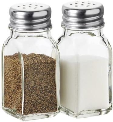 China CR Sustainable 2022 Salt And Pepper Shakers Spice And Pepper Set Glass Shakers for sale