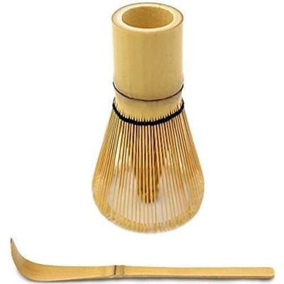 China CR 100% Matcha Viable Natural Bamboo Beater 2022 Set Traditional Matcha (Chasen) Beater Scoop (Chashaku) for sale