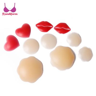 China Sexy Ladies Silicone Nipple Cover Sexy Ladies Skin Silica Gel Boobs Nipple Pies Cover Water Proof Nipple Cover Silicone Stickers Breast Petals for sale