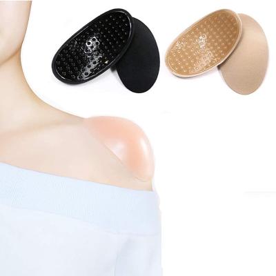 China Wholesale Underwear Anti-skid Invisible Self-adhesive Seamless Shoulder Pads for sale