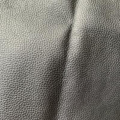 China Stock embossed Litchi texture genuine cow hide leather for working glove bike seat etc for sale