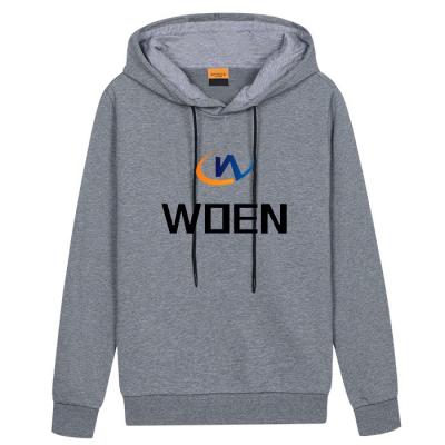 China Anti-pilling OEM Embroidered Gray Logo Cotton Sports Sweatshirt Pullover Hoodies for sale