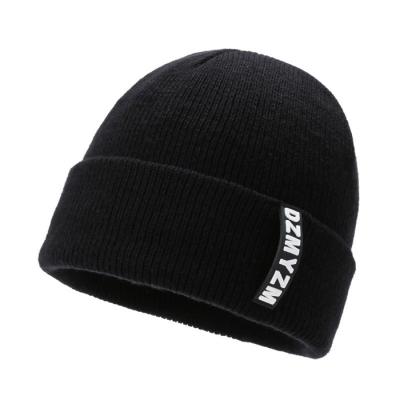 China JOINT hot sale bulk inner satin striped beanie winter beanie custom hat with logo for sale