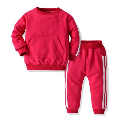 China Baby Casual Clothes Set Boys Clothes Cotton Sweatshirt Sweater Sweatpants Two-Piece Set Kids Clothes Set for sale