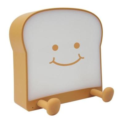 China Cartoon USB Rechargeable LED Night Light Bedroom Lamp Light Personalized Toast Night Lights for sale