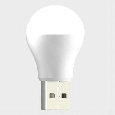 China Simple White USB Night Lights Mobile Mini Light LED Reading Lamp for sale