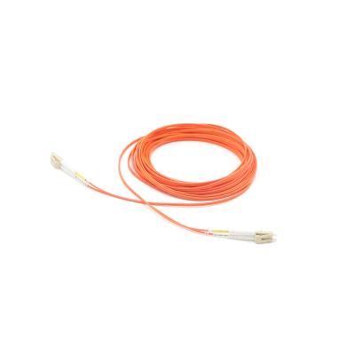 China FTTH Factory Patch Cord Multimode 3M LC UPC 62.5/125um OM1 PVC Duplex Fiber Optic Patch Cord for sale