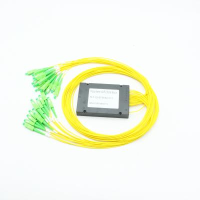 China ABS Cassette Module Type ABS Module PLC Splitter 1x24 With Fanout 2.0mm SC APC Pigtail Fiber Optic Splitter for sale