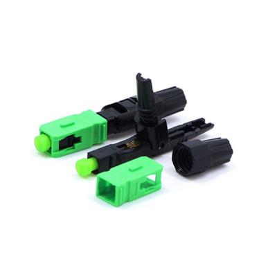 China FTTX Anatel Certification FTTH SC APC SM SX Connector Quick Field Install Connector for sale