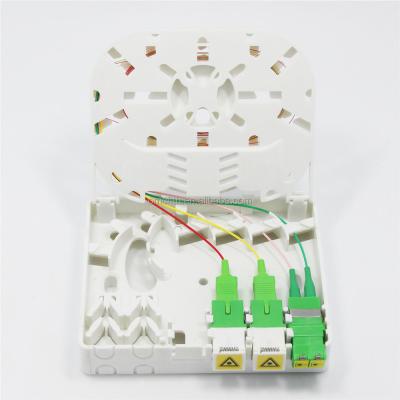 China PC ABS FTTH Box 4 Ports SC LC Fiber Optic Faceplate Indoor Wall Mounted Plastic Fiber Optic Socket for sale