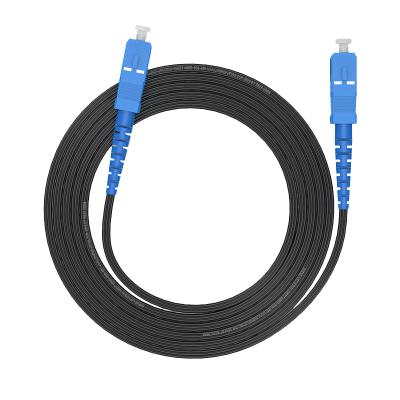 China New Arrival Custom FTTH SC 1F UPC To SC UPC Flat Butterfly Ftth Interfaces Cable Patch Cord for sale