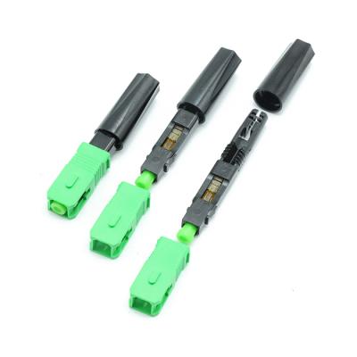 China FTTX Field Assembly Connector SC APC Quick Fast Connector 50mm FTTH SC APC Connector for sale