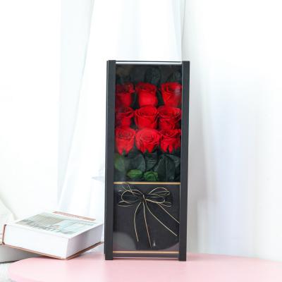 China Natural Rose Stem Preserved Roses In Box Wedding Party Event Decoration Real Long Lovely Girlfriend Mother Valentine Gifts for sale