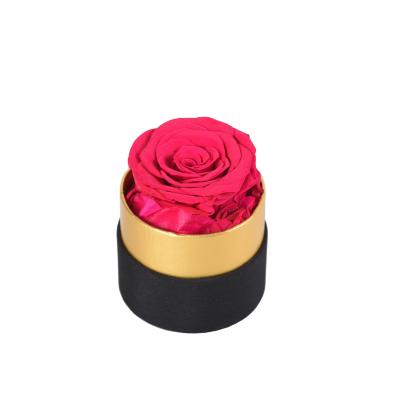 China Environment Friendly & Fashionable Christmas Decoration Box Packing Preserved Eternal Preserved Flowers Roses In Gift Box for sale