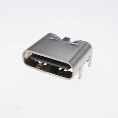 China C Manufacturer Supply 6 Pin Female L=6.85mm SMD SMT Mount USB C C Connector Plug 6P SMT Direct Horizontal Outdoor Female CONNECTOR for sale