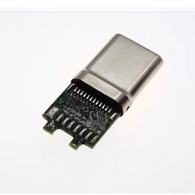 China VERTICAL With PCB Good Quality 24 Pin Male Vertical USB Reliable Type C Connector With PCB Board for sale