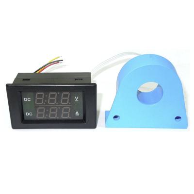 China Electrical Components Hall DC Voltmeter Ammeter 0-10A 20A 50A 100A LED Voltage Ammeter 0-10A 20A 50A 100A Current Ammeter 12V Volt Ammeter YB4835HVA for sale