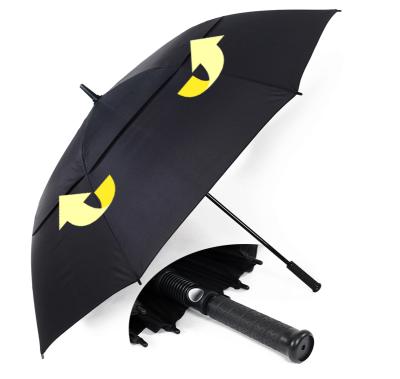 China Wholesale 62 Inch Double Large Canopy Golf Umbrella Windproof, Custom Logo Print Automatic Large Golf Umbrella for sale