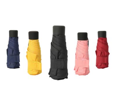 China Light Factory Colorful Mini Pocket 5 Fold Travel Umbrella for sale