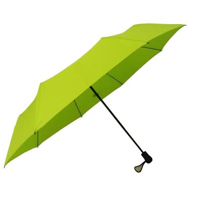 China Waterproof 21 Inch Green Umbrella 3 Waterproof Manual Times Bespoke Umbrella Making for sale