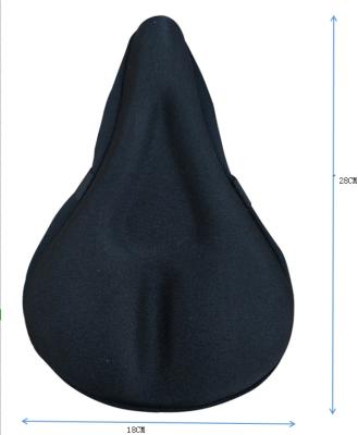 China Silica Gel Black Comfortable Soft Bike Seat Cover for sale