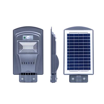 China ROAD Hot Sale Solar Battery Light Garden Farm IP65 Waterproof Solar Lighting System All in One 20W LED Solar Street Light for sale