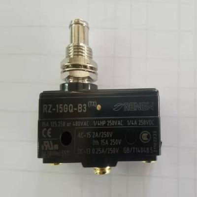 China Micro Switch RZ-15GQ-B3 Switch 15A Electronic Appliance Panel Mount Plunger Micro Silver Dot 250V AC for sale