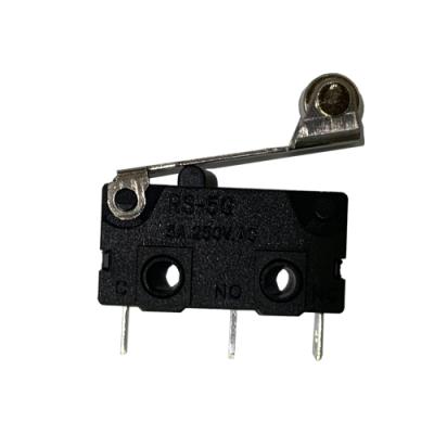 China Replace Metal Roller Hinge Lever 5a Mini Micro Switch RS-5GL5SA for sale