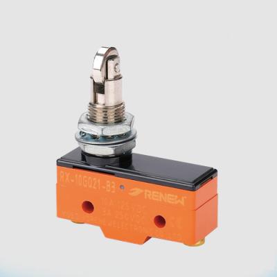 China RX-10GQ22-B3 Micro Panel Mount Roller Plunger Type Magnetic Blowout Switch 10A 250VDC RX-10GQ22-B3 for sale