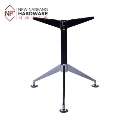 China Modern Wholesale Furniture Dining Chrome Bottom Leg Office Furniture Leg For Conference Table Meeting Negotiation Metal Table Leg for sale