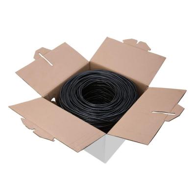 China cat6 cat6a 305m 1000ft 4 Pair Bulk Bare Copper LAN Cable Cat 6 Ethernet Solid CCA UTP KC-UTP-CAT6-001 for sale