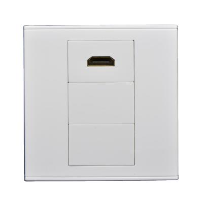 China ABS / PC Type 120 Type Optical Network Ethernet Wall Outlet Box 2 Port Faceplate Cat6 for sale