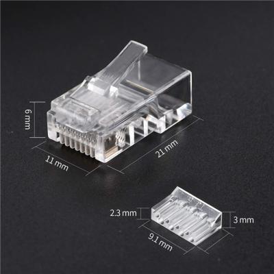 China Ethernet network connector 8P8C network UTP cat5e cat6 rj45 connector socket for sale