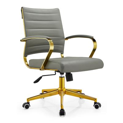 China White PU Soft Pad Girls Office Chair Spinning Chair for sale