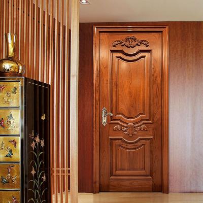 China Interior Flat Wooden Swing Doors Bedroom Entry Flush Fire Protection Partition Doors for sale