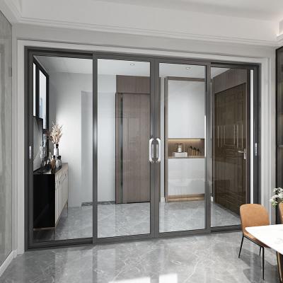 China EEHE Customized Large Aluminum Waterproof Floor To Ceiling Sliding Glass Door Double And Triple Track Sliding Door for sale