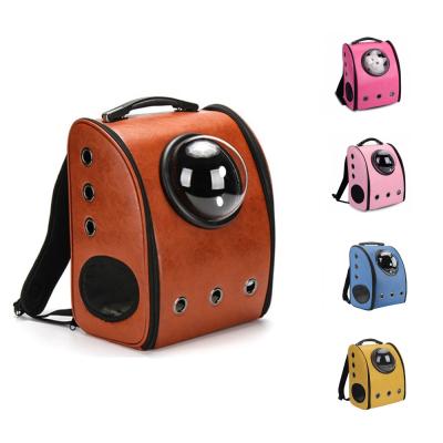 China Pet Capsule Comfort Travel Carrier Viable Portable Shoulder Bag Breathable Pet Carrier Backpack for sale