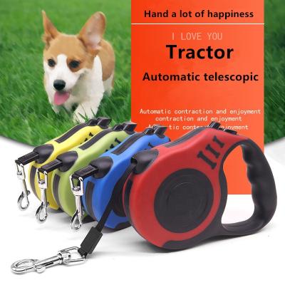 China Durable Walking Traction Leash Retractable Device Dog Walking Training Medium And Custom Small Dog Leashes Factory Wholesale Automatic Pet Leash for sale