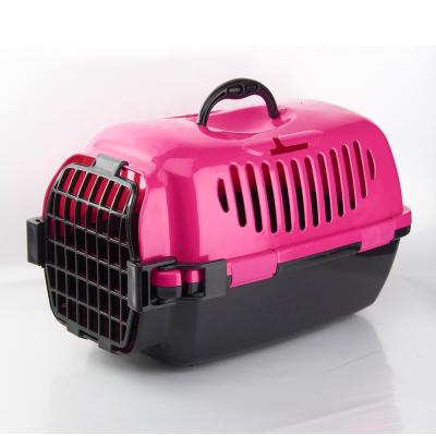 China Breathable Air Pet Carrier Corrugated Plastic Pet Carrier Dog Flight Cage for sale