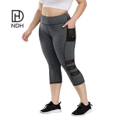 China Custom china OEM breathable wholesale exercise pants gym work out capri with plus size wholesale recycle nylon capri gaiters for sale