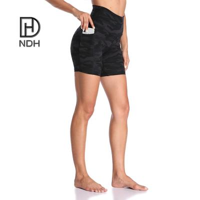 China Women's Breathable High Waist Yoga Shorts Training Run Yoga Sport Shorts For Women for sale